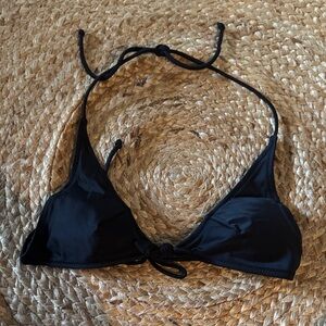 VS Black Triangle Knot String Bikini Top